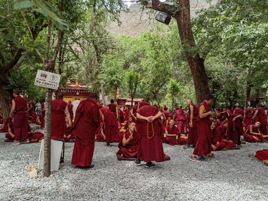 Debating Monks during Lhasa Tour 2027| 2028 © Tashi Delek Nepal Treks & Expeditions